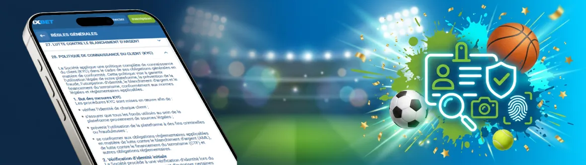 Vérification d’identité (KYC) après inscription 1xbet